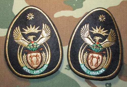 SANDF - Embroidered Rank Pair ( Large )