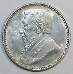1897 ZAR Silver Sixpence