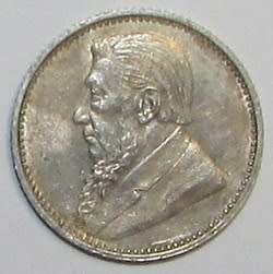1897 ZAR Silver Sixpence