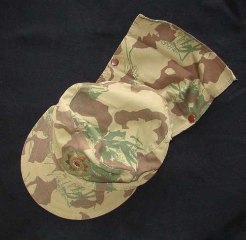 SA Camo Flap Cap with Badge ( Excellent Condition )