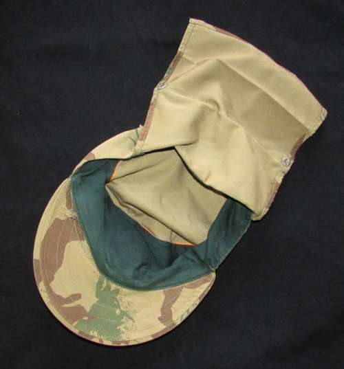 SA Camo Flap Cap with Badge ( Excellent Condition )