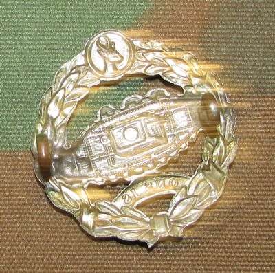 Tank Corps Cap Badge