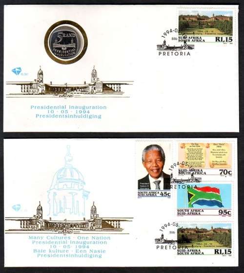 1994 Nelson Mandela Presidential Inuaguration FDC Set