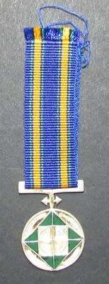 SADF ( Homelands ) BDF Miniature Marumo Class 2(Silver) Miniature Medal