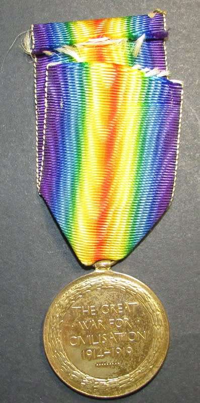 Full Size World War One Service Medal to:259231 J.Ball C.E.R.A.1.R.N