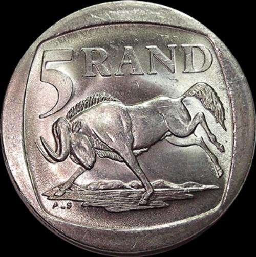 Brilliant UNC - 1995 RSA Five Rand Piece