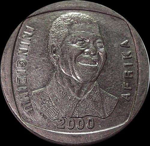 2000 Smiling Mandela Five Rand Piece