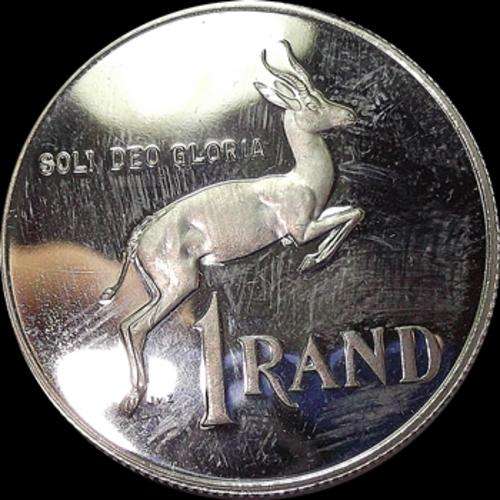 80 % Silver - 1989 " Proof " One Rand Piece