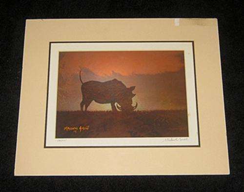 GrandMaster Malachi Smit ( 1948 - 2012 ) - Limited Print on Canvas( Warthog )