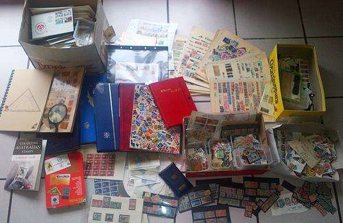 Large Stamp Collection... All for 1 Bid....