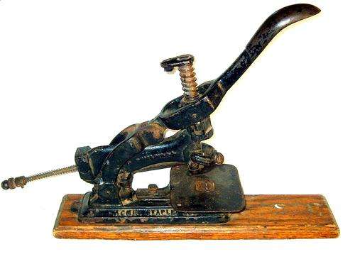 Large Vintage Cast Iron Stapler - Acme Staple Co New York U.S.A