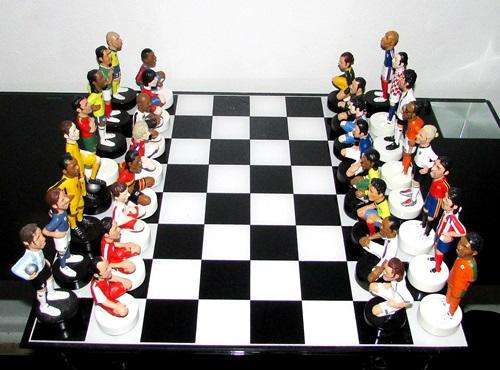 Bargain - Large 2006 Soccer World Cup Chess Set by Darren Aiken - Number 7 of 50 Sets