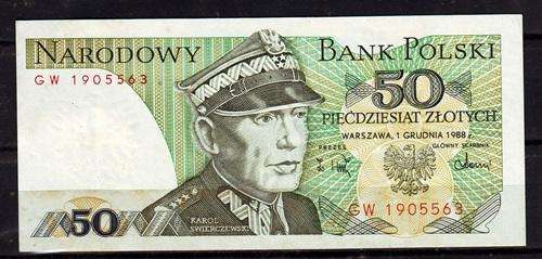 Poland 50 Zlotych Note