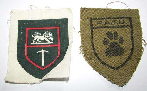 Rhodesia - BSAP Patu and HQ Patches - One bid for the Pair