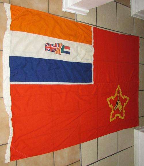 Large Old South Africa Ceremonial Flag