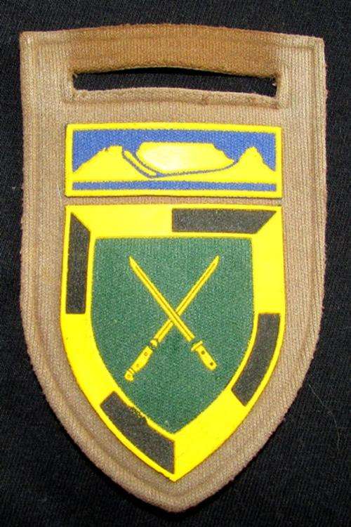 SADF - Infantry School with Western Province Command Bar Tupper - All Pins