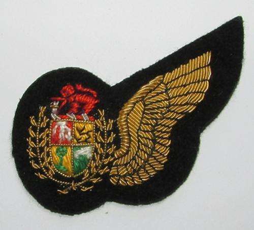S.A.A.F Navigator Half Wing Embroidered Bullion Wire on Felt