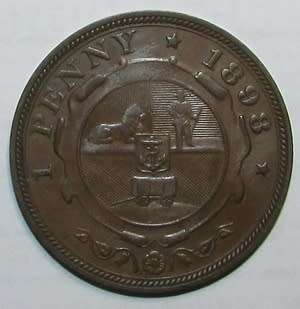 1898 ZAR Brown Penny