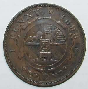 1898 ZAR Brown Penny