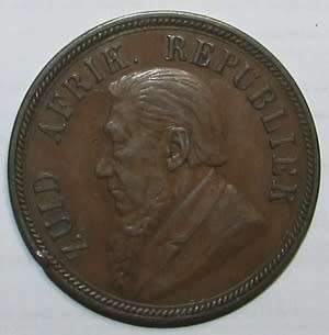ZAR 1892 Brown Penny