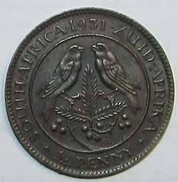 1931 Union of South Africa 1/4 Penny