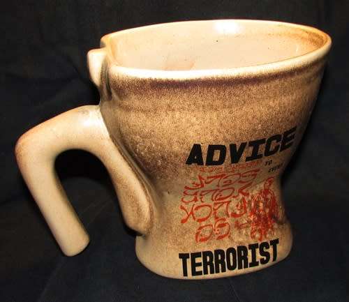 Rhodesia - Large Beer Mug " Advise to every Terrorist "