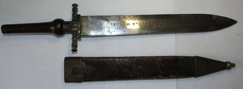 Spanish Plug Byonet with Sheath - Dated 1840