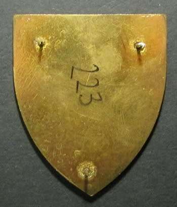 SADF - School of Armour Shoulder Flash ( Rare White Type - 1st Issue )