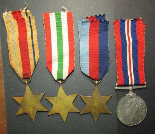 Full Size British Set of 4 World War Two Medals