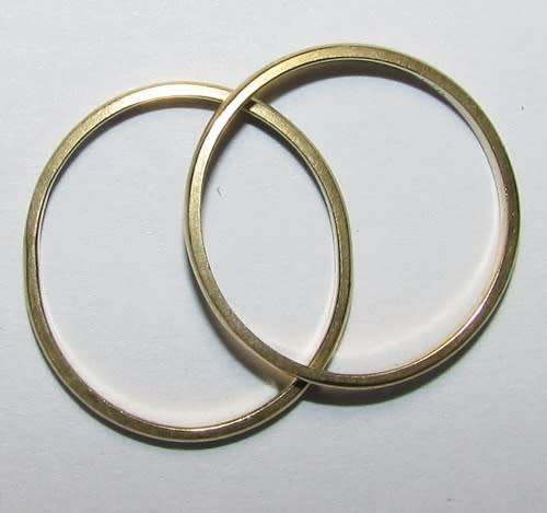 Ladies's 9CT Gold Bands - Total Weight 3 Grams