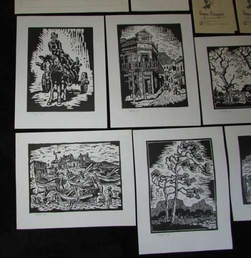 Very Nice Gregoire Boonzaier Lot - Hand Signed in Pencil