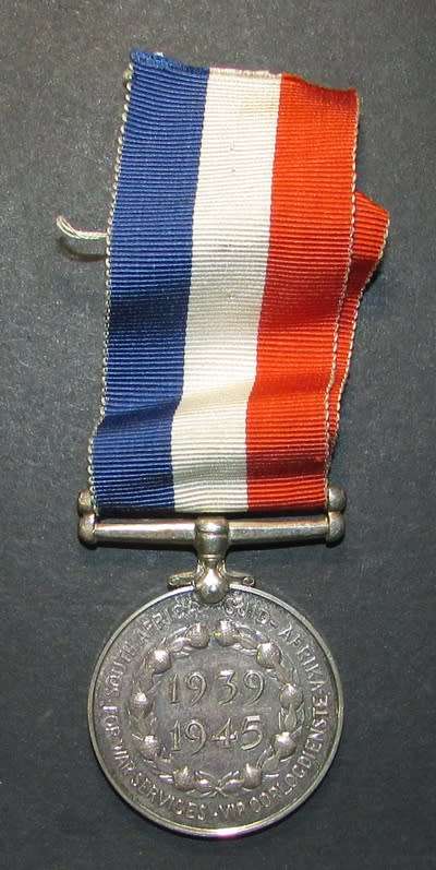 Full Size South African Medal for War Services 1939