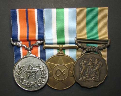 SADF - Full Size Court Mounted Trio - GSM/UNITA/Good Service