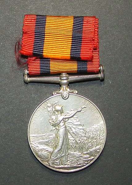 Full Size Queen South Africa Medal (QSA) to:PTE A.W Rosenstranch Paarl T.G