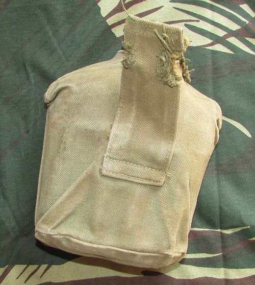 Rhodesian Water Bottle with Pouch - Battle Used