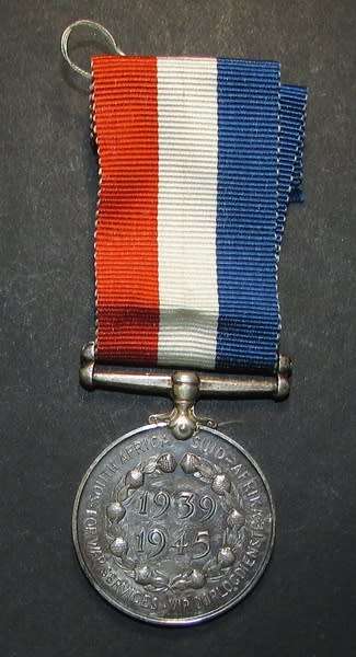 Full Size World War Two Medal for War Services - South Africa