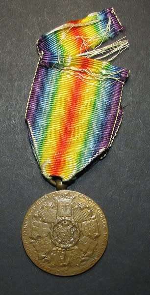Full Size World War 1 Commemorative Victory Medal ( Belgian )
