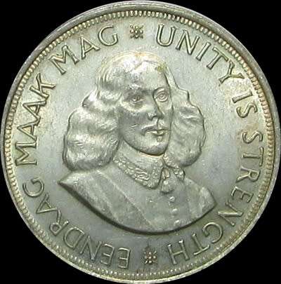 1963 Republic of South Africa Silver 50 Cent