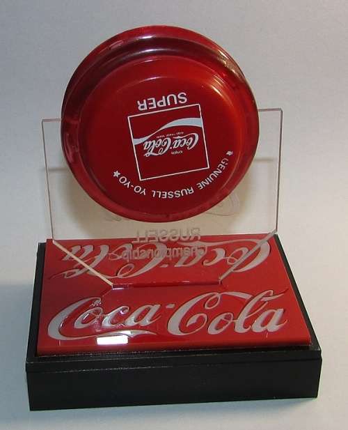 Original Russell " Coca-Cola Super " Yo-Yo in Custom Display Case