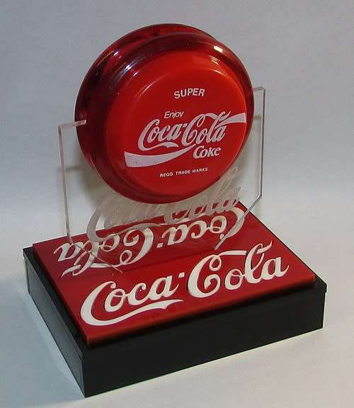" Coca-Cola Super " Yo-Yo in Custom Display Case