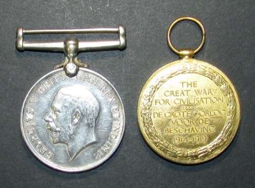 Full Size World War One Pair to: Captain A.Smith