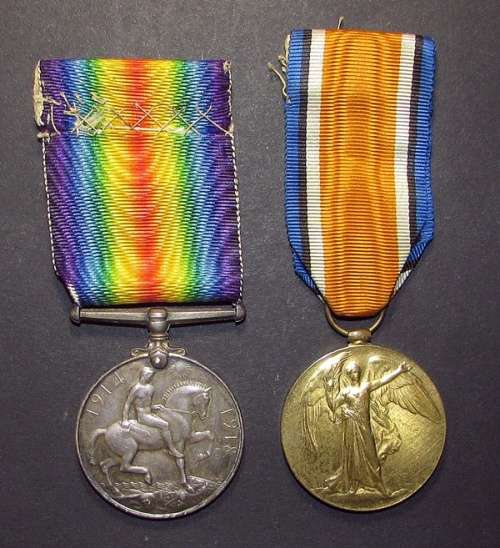 Full Size World War One Pair to: CONDR.W.P.Lambert S.A.S.C