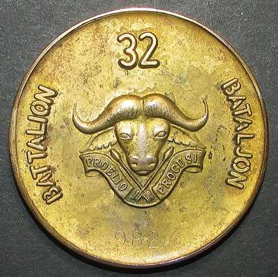 SADF - 32 Battalion Numbered Medal - Number 982