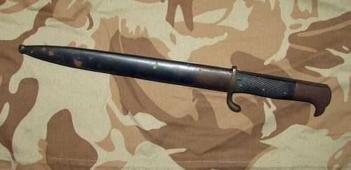 German KS98 Bayonet with Saw Back