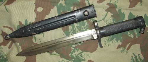Swedish Mauser Bayonet with Scabbard