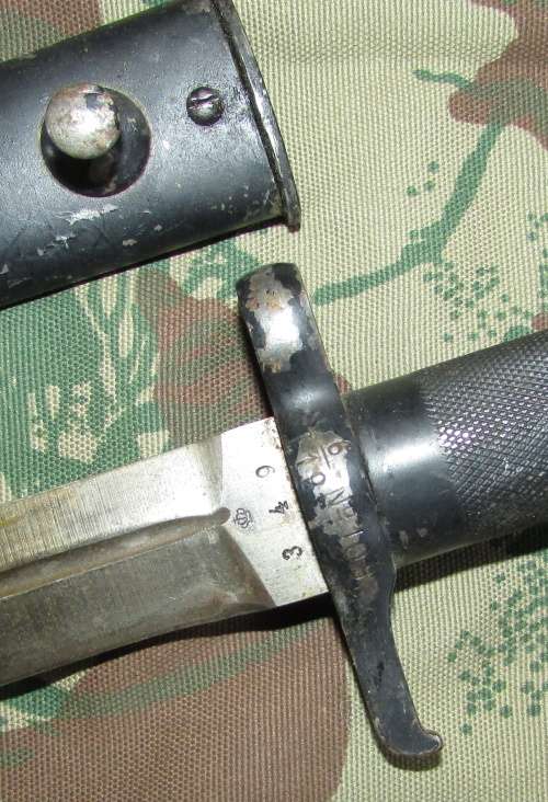 Swedish Mauser Bayonet with Scabbard