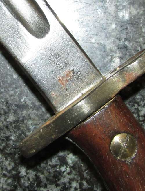 Pattern 1907 Bayonet with Scabbard