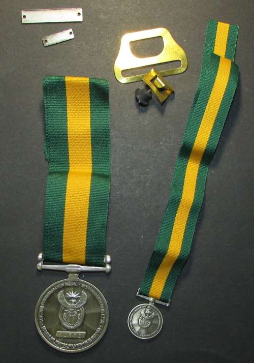 SADF - Full Size Commando Closure Medal with Miniature - Captain Breytenbach