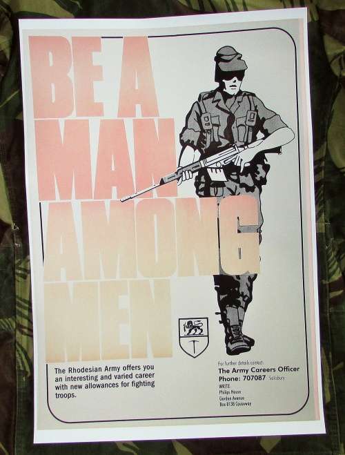 Rhodesian Army Recruitement Poster