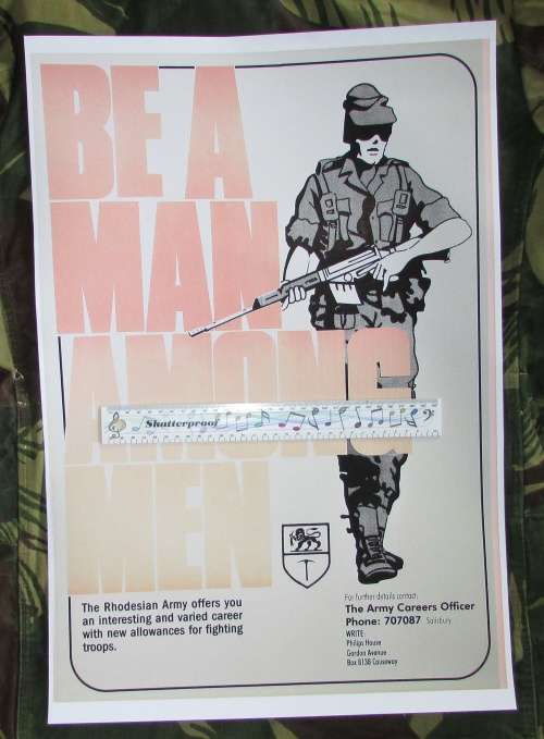 Rhodesian Army Recruitement Poster